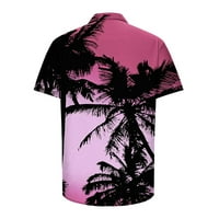 Ljetna košulja za muškarce muškarci Modni casual gumbi Hawaii Ispis Ispirt Otkaži kratkih rukava Shorts