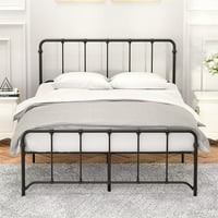 Metalni okvir za krevet, platforma okvir kreveta sa uzglavljem i podnožje, puna