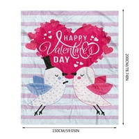 Tkrady bacaje pokrivač za Valentinovo Flannel dekorativni klima uređaj