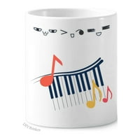 Piano bight muzička notacija četkica za zube za zube Cartoon Lijep držač olovke