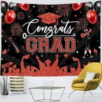 Klasa diplomiranja pozadine s balonima Čestitamo Gradski diplomirani maturanti maturalne večeri Photoshoot Booth rekvizicije, 40x30 '', # 42