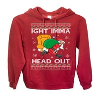 Ivoda Imma Heade Funny Santa Xmas Meme Ugly Božićni džemper Premium Graphic Dukserice, Crvena, 2xL