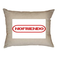 HILARISOUS NOFRIENDO nadahnuta video gamer logo Dekorativni posteljina bacač jastuk jastuk sa umetanjem