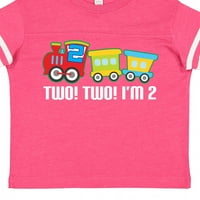 Inktastični drugi rođendan dva dva vlaka Outfit poklon mališana majica dječaka