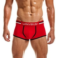 Bokseri za muškarce Muška modna donje rublje Boxer kratke hlače Prozračne udobne flot fit gaća crvene