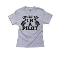 Veruj mi da sam pilot - dva palca zabavna bočana pamučna majica