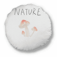 Ostrvo gljiva slikanje okrugli bacanje Jastuk za uređenje kućnog dekoracija Jastuk