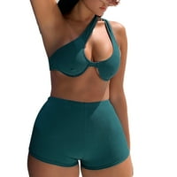 Ženski splitski kupaći kostimi čelični nosač s ramenim navojem Bikini kupaći kostimi