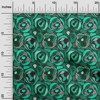 Onuone svilene tabby more zelena tkanina apstraktna zanatska projekta Dekor tkanina štampu lista širokog