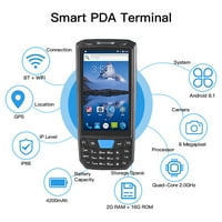 Android 9. PDA HONEHELD-WELL-WELL 1D2DQR Popis podataka sakupljač podataka 4G WiFi Mobile Computer sa