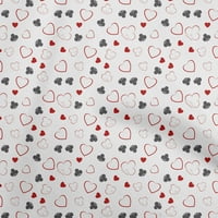 Onuone viskoza šifon crvena tkanina poker kartica haljina materijala od tkanine za ispis tkanine sa