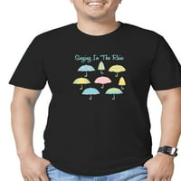 Cafepress - pjevanje u majici kiše - Muška ugrađena majica