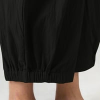 Casual pantalone za žene Ženska čvrsta boja elastična struka Stitch Right Rit Stripped Casual Hlače