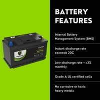 Volkswagen Touareg Auto baterija BCI Group 94R h Zamjenska litijum Lifiepo Automotive Battery