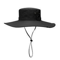 Pružanje dimple muške vanjske putovanja planinarski šešir korejski veliki streho sunce šešir crni