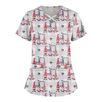 Ljeto Must-Havemiarhb Plus sila Slatka ispisana piling Radna uniforma za žene vrhove poprečnih košulja