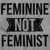 Ženska a ne feministička konzervativna v izrez majica Ters Women Brisco brendovi x