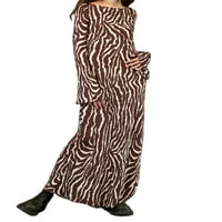 Sutnice žene duge rukave s rukavima Bodycon haljina Zebra Print Maxi haljina seksi zabavna haljina y2k