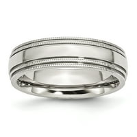 Karat u karatsu od nehrđajućeg čelika polirana i veličina perlice - Unise prsten