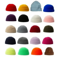 Maytalsoy zimske pletene pređe Hat DIY kratke glave Caps Boja dnevna supple muškarci Žene šešire klizajući