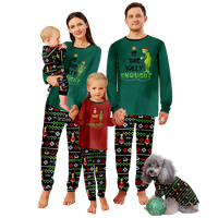 Podudaranje obiteljskih božićnih pidžama setovi božićne veličine ispisa za odrasle-djecu-baby-kućni