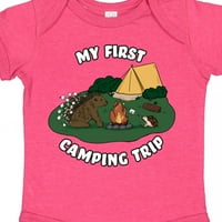 Inktastičnost Moj prvi kamp izlet kampiranje ježev poklon dječaka ili dječja dječja dječaka