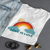 Ljubav je ljubavna majica u obliku duge u obliku žena -image by shutterstock, ženska velika