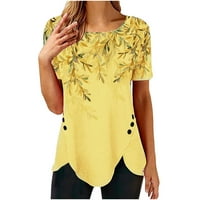 Zunfeo Ženske košulje - tiskane svježe odabrane modne majice Pulover vrhove Casual Comfy T majice Kratki