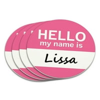Lissa zdravo moje ime je coaster set