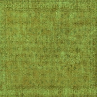 Ahgly Company Zatvorena okrugla Perzijska zelena boemska prostirke, 4 'Round