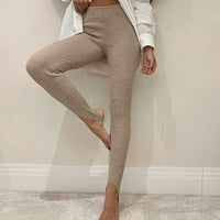 Xiuh vrećaste hlače Ženska čvrsta boja visoki struk strip i tanki korak na pješački joga hlače posteljine