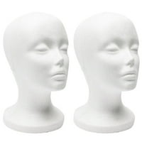 PE Head Model Wig Hat Scarf Display Model Mannequin Stand za salon trgovine