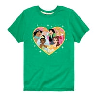 Disney - Princess Group Heart - Grafička majica kratkih rukava i mladih