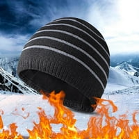 Crne taktičke hatrunning kape za muškarce Ženski šešir pletena prugasta pređu šešir pulover muške hladne
