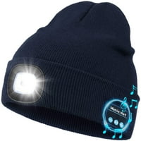 Morttic Bluetooth Beanie Hat sa lakom, unise LED kapa sa slušalicama ugrađenim stereo zvučnicima i mikrofonom,