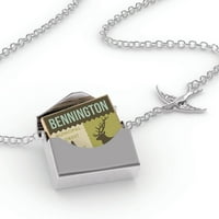 Ogrlica za zaključavanje Nacionalna američka šumska opštinska šuma u srebrnoj koverti Neonblond