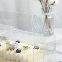 Prozirna kolač za tortu Pakovanje BO s prenosivim prenosivim švicarskim kolutima za desert