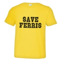 Pleasemetees Toddler Classic Save Ferris Bealler Day Off Vintage HQ Tee