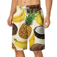 Chueoow ljeto muške kratke hlače Havajski džep elastični struk Print Plaže Kratke hlače Sportske hlače