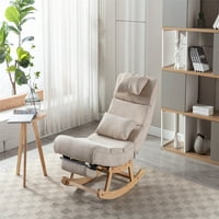 Katedra za ljuljanje, jednostavnost udobna tkanina naglasna stolica Ergonomska stolica sa jastukom i