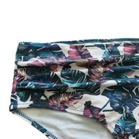 Ženski kupaći kupaći kostimi dvodijelni kupaći odijelo Monokini špagete remen Bikini vrhovi + cvjetni