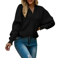 Dukseri pulover za žene Ženske lagane pulover Duksere Ljeto Udobno crno l