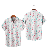 Flamingos Modni Boys Majica Hawaii Style Beach Casual Tops Tees Thirt Dječja ljetna odjeća Dječja odjeća