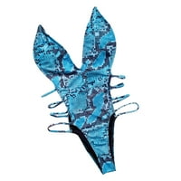 AWDENIO Ljetni kupaći kostimi za žene čišćenje Žene Jednodijelni zmijski print bikini push-up jastučić
