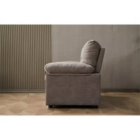 Pemberska reda moderna savremena stolica za dnevnu sobu za dnevnu sobu u svijetlosivoj boji