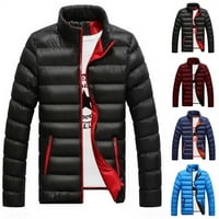 Plus veličine muške puffer podstavljena jakna Zip up snježnog kaputa topla zima casual ballopl preko