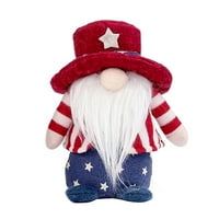 4. jula Gnome lutka ukras patriotski dan Dan nezavisnosti Skandinavska Nisse lutka sa dekorom stola