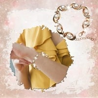 SKPBlutn Fashions Prekrasna kružna diamond biserna narukvica na narukvicu Nakit nakit nakit Charm narukvica