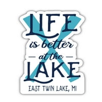 East Twin Lake Michigan Suvenir Frižider magnet dizajn veslo