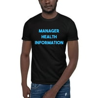 2xl Blue Manager Health Informacije o majici kratkih rukava majica s nedefiniranim poklonima